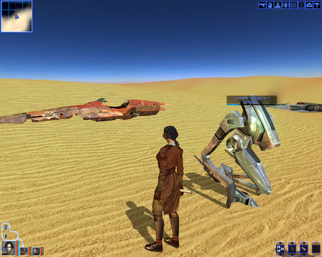 Vorns Assault Droid in Sand People Territory
